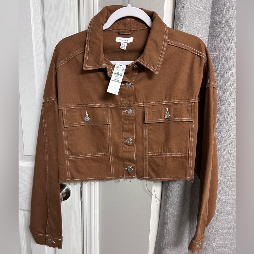 NWT Topshop cropped jacket